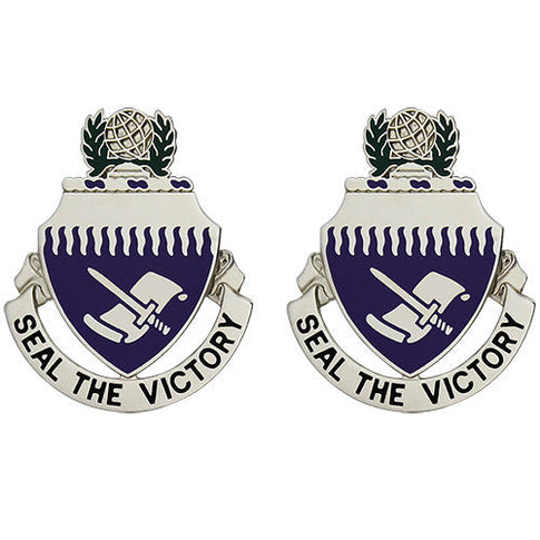 Civil Affairs School Unit Crest (Seal the Victory) - Sold in Pairs