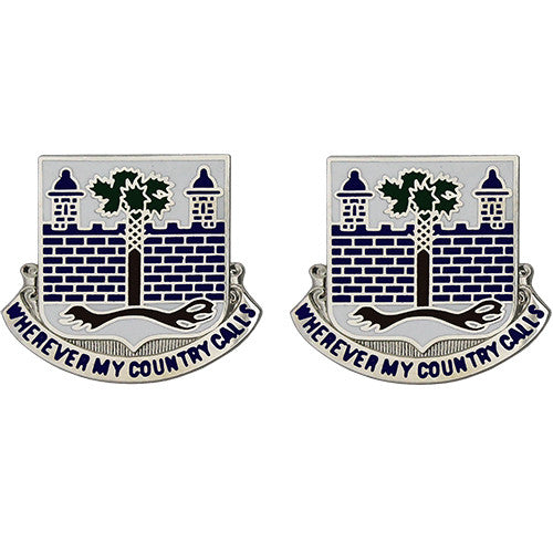 118th Infantry Regiment Unit Crest (Wherever My Country Calls) Army Unit Crests 