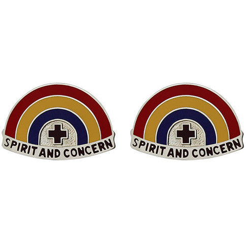 U.S. Army DENTAC Hawaii Unit Crest (Spirit and Concern) - Sold in Pairs