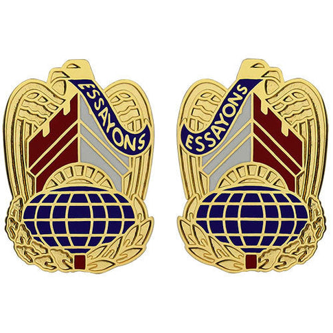 Corps of Engineers Command Unit Crest (Essayons) - Sold in Pairs