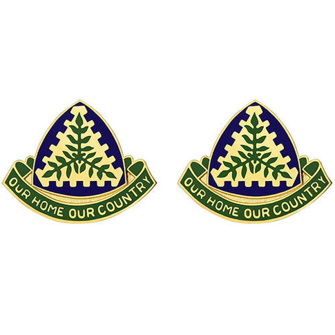 U.S. Army Virgin Islands National Guard Unit Crest (Our Home Our Country) - Sold in Pairs