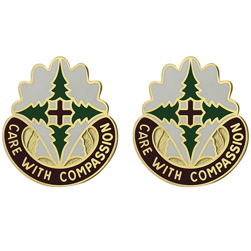 Madigan Army Medical Center Unit Crest (Care With Compassion) Army Unit Crests 