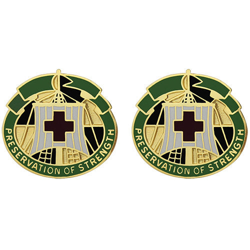 U.S. Army MEDDAC Fort Campbell Unit Crest (Preservation of Strength) Army Unit Crests 