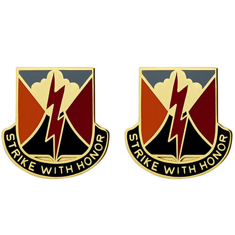 Special Troops Battalion, 25th Infantry Division Unit Crest (Strike With Honor) - Sold in Pairs