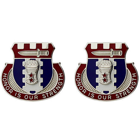 Special Troops Battalion, 155th Armored Brigade Combat Team Unit Crest (Honor is Our Strength) - Sold in Pairs