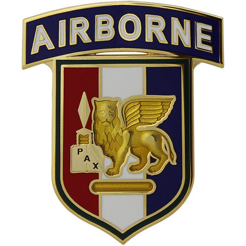 U.S. Army Africa (USARAF) With Airborne Tab Combat Service Identification Badge