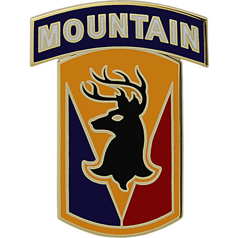 86th Infantry Brigade Combat Team With Mountain Tab Combat Service Identification Badge