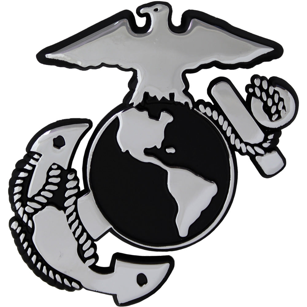 Marine Corps Shoulder Patch: Globe and Anchor - Black, 4.