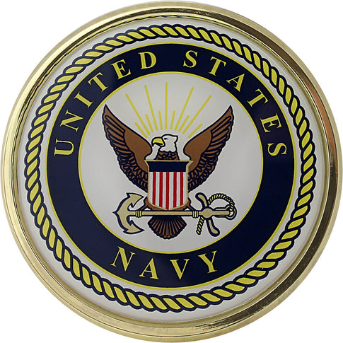U.S. Navy Crest Chrome Auto Emblem