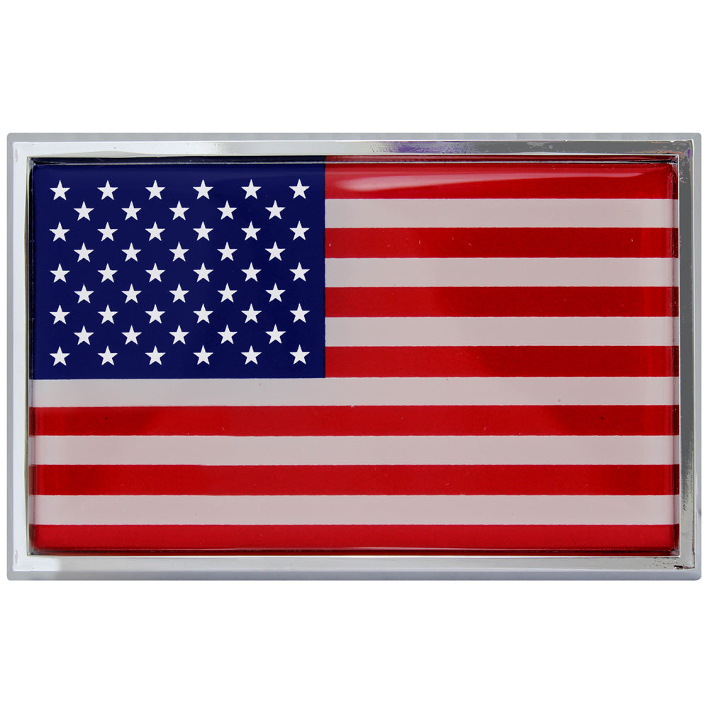 American Flag Chrome Auto Emblem Stickers and Decals 83510