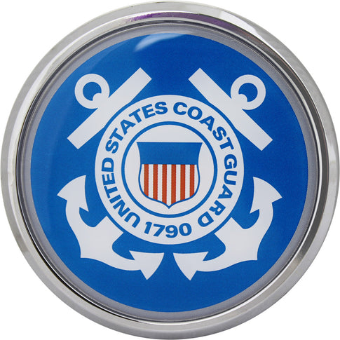 U.S. Coast Guard Crest Chrome Auto Emblem