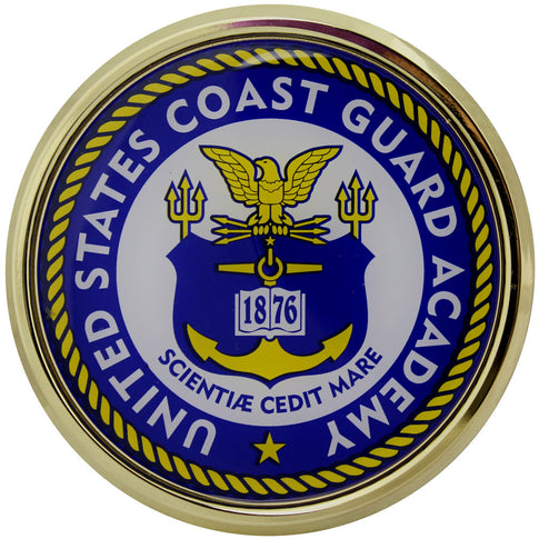 U.S. Coast Guard Academy Chrome Auto Emblem