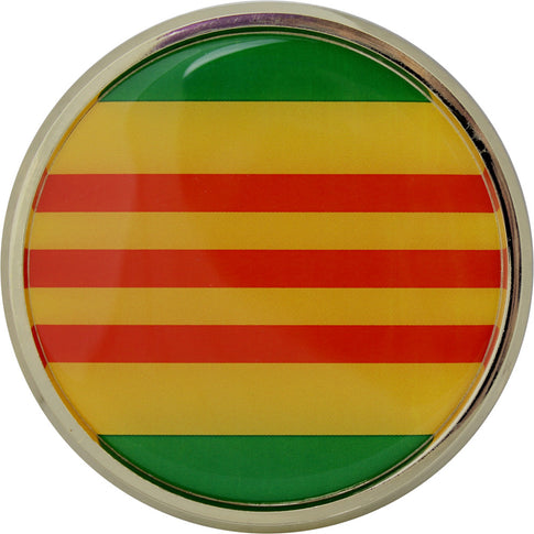 Vietnam Service Ribbon Chrome Auto Emblem