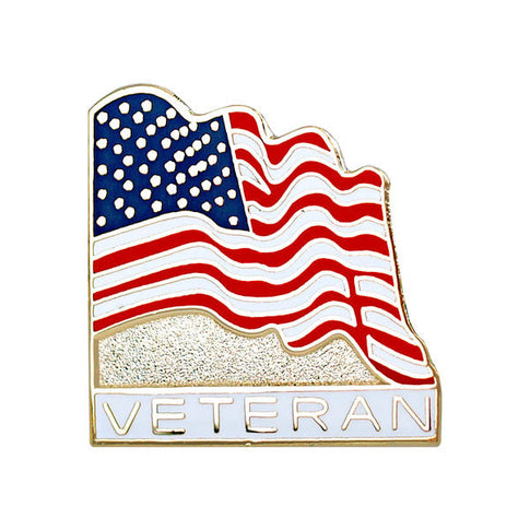 Veteran with American Flag 7/8
