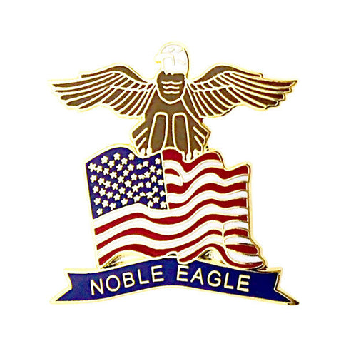 American Flag Eagle with Noble Eagle Banner 1