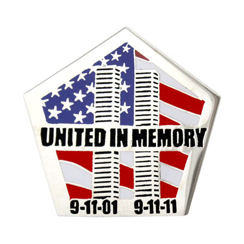 United in Memory 9/11 Twin Towers 1 1/4