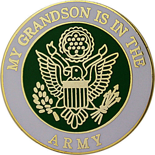 My Grandson is in the Army 1" Lapel Pin Pins 
