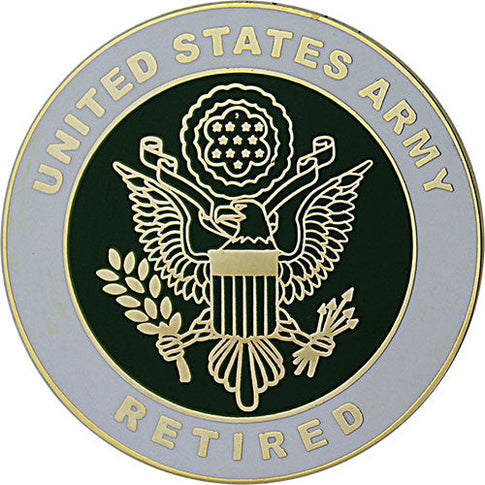 Army Retired Large Crest 1 1/2
