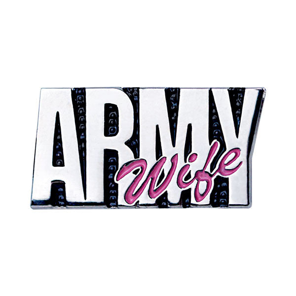 Army Wife 1" Lapel Pin Pins 