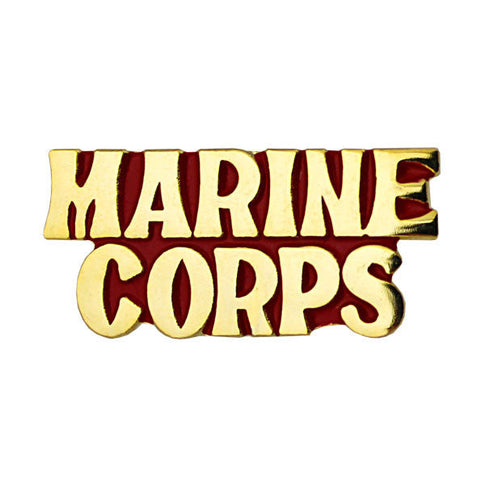Marine Corps Gold on Red 1 1/8