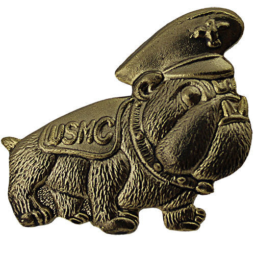 Marine Corps Bulldog with USMC Saddle Blanket 1 1/4" Lapel Pin Pins 