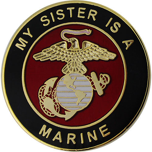 My Sister is a Marine 1" Lapel Pin Pins 