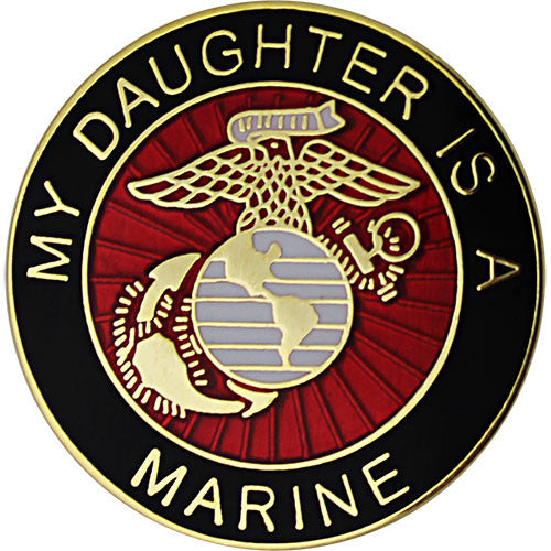 My Daughter is a Marine 1" Lapel Pin Pins 