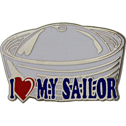 I Heart My Sailor on Dixie Cup Hat 1