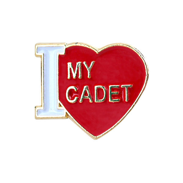 I Heart My Cadet 5/8" Lapel Pin Pins 