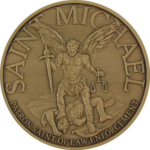 Saint Michael Custom Engravable Challenge Coin