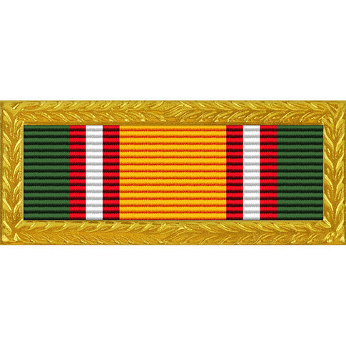 Tennessee National Guard Army Volunteer Recruiting & Retention Ribbon with Large Gold Frame
