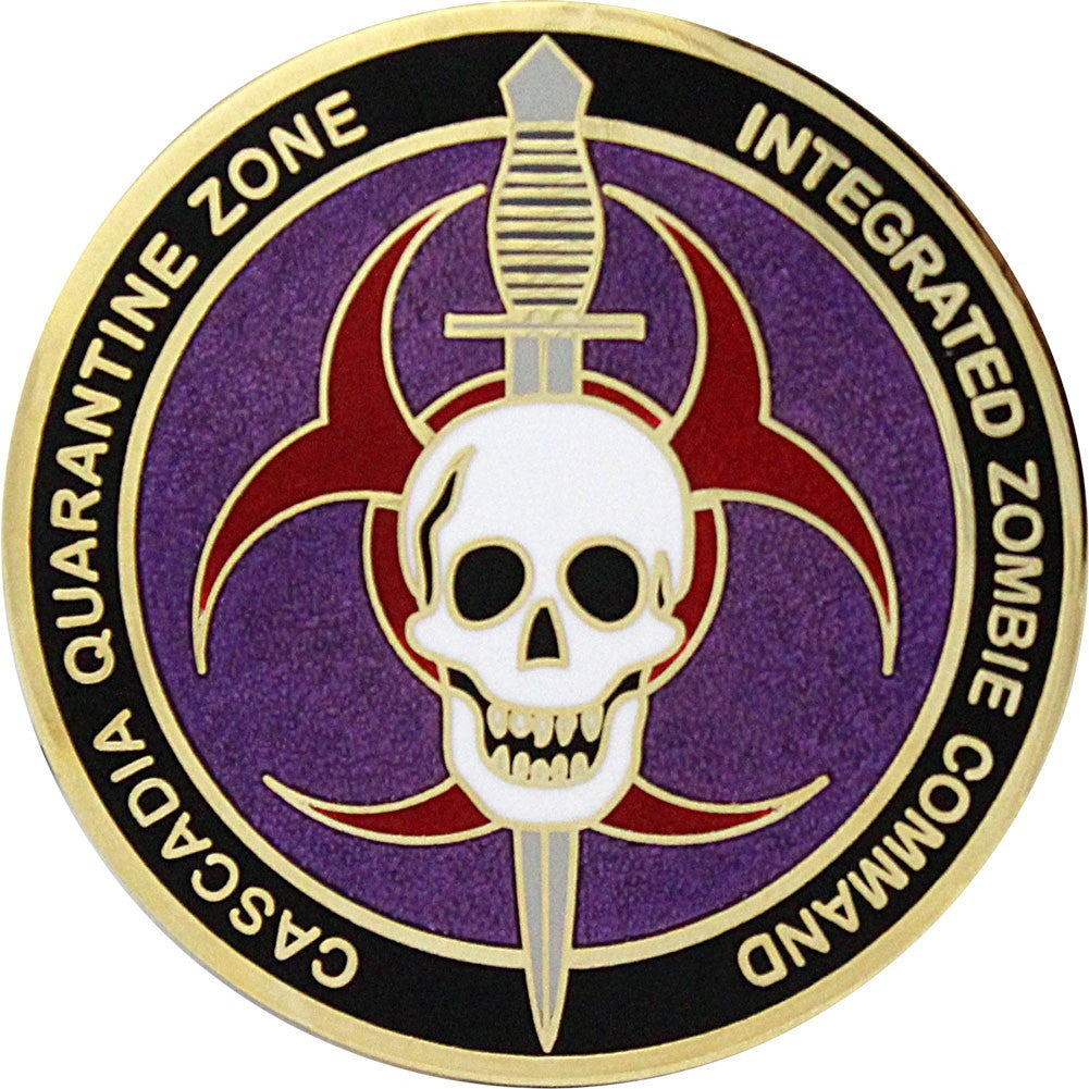 Commander Award Zombie Eradication Coin Challenge Coins 
