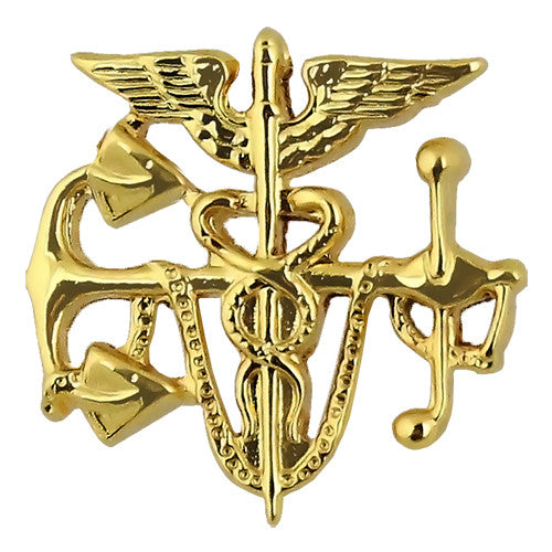 Public Health Service Gold Anchor with Caduceus Collar Device Coat, Collar & Cap Insignia 