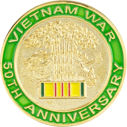 Vietnam War 50th Anniversary Commemorative Lapel Pin
