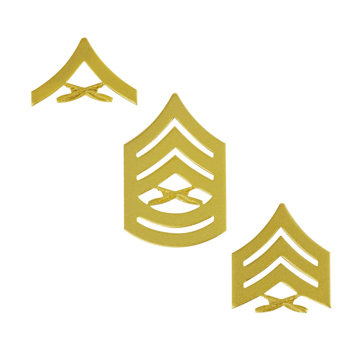 Marine Corps Gold Satin Enlisted Rank Rank 