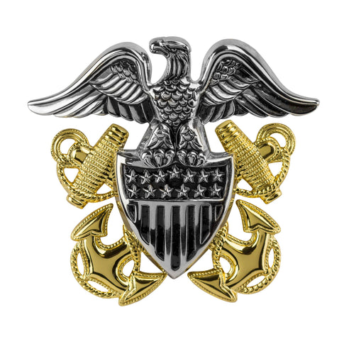 Navy High Relief Cap Device - Officer