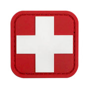 White Cross PVC Medic Patch Morale Patches 
