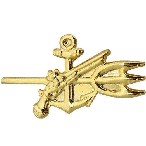 Navy Special Warfare Technician Warrant Officer Collar Device Coat, Collar & Cap Insignia 
