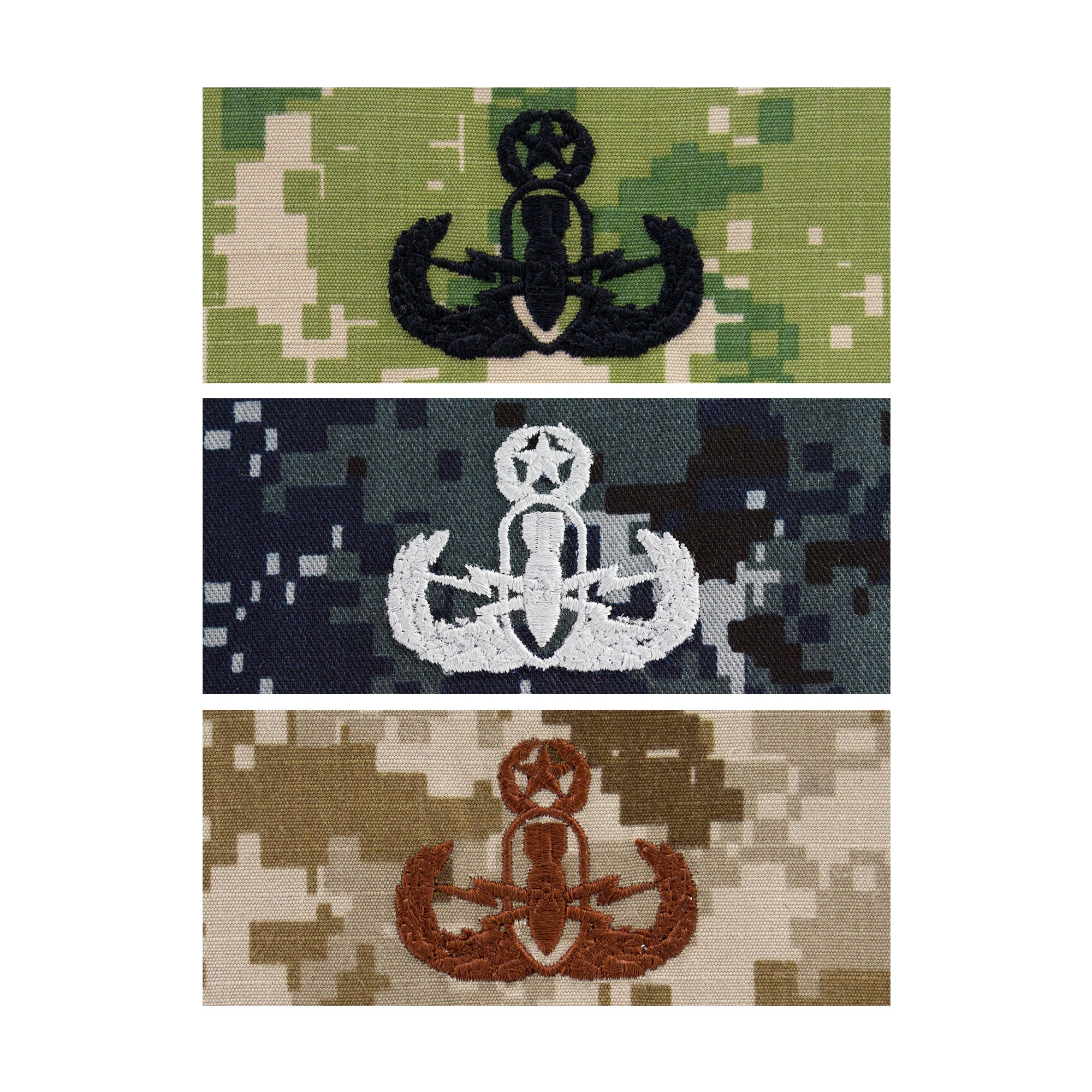 US Navy Embroidered Badge - EOD Master Badges 