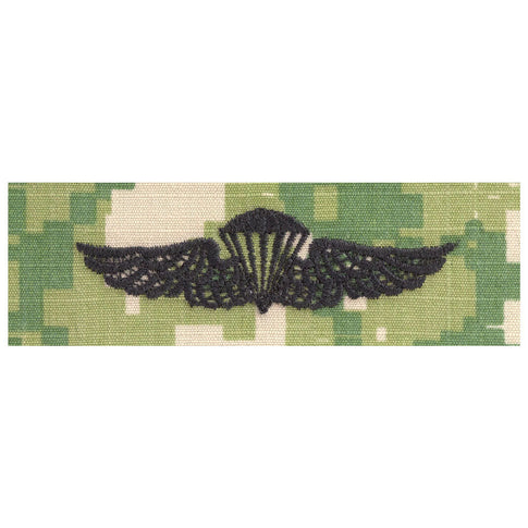US Navy Embroidered Badge - Navy/Marine Parachutist