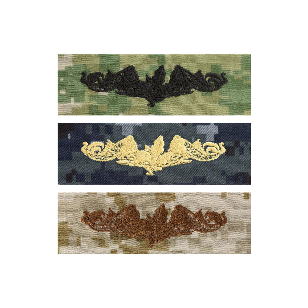 US Navy Embroidered Badge - Submarine Supply Badges 