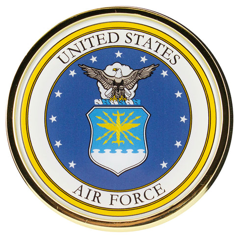 U.S. Air Force Crest Chrome Auto Emblem
