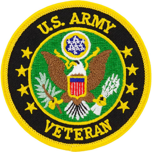 Army Veteran Round Patch