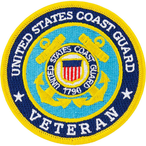 Coast Guard Veteran Round Patch