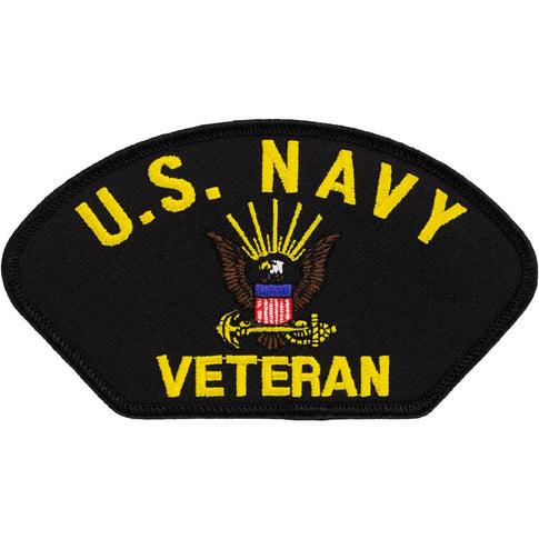 Navy Veteran Vintage Style Hat Patch