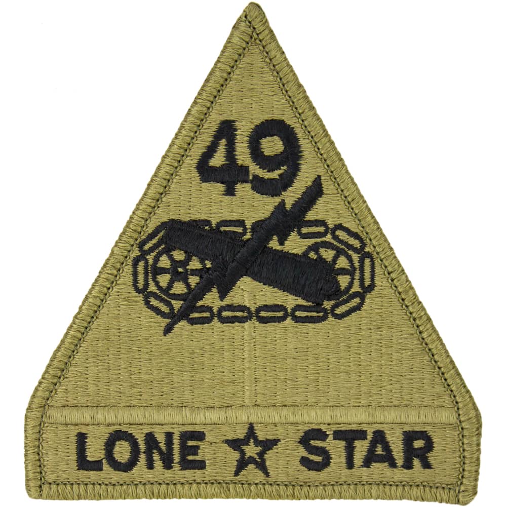 49th Armored Division with Tab OCP/Scorpion Patch Patches and Service Stripes 