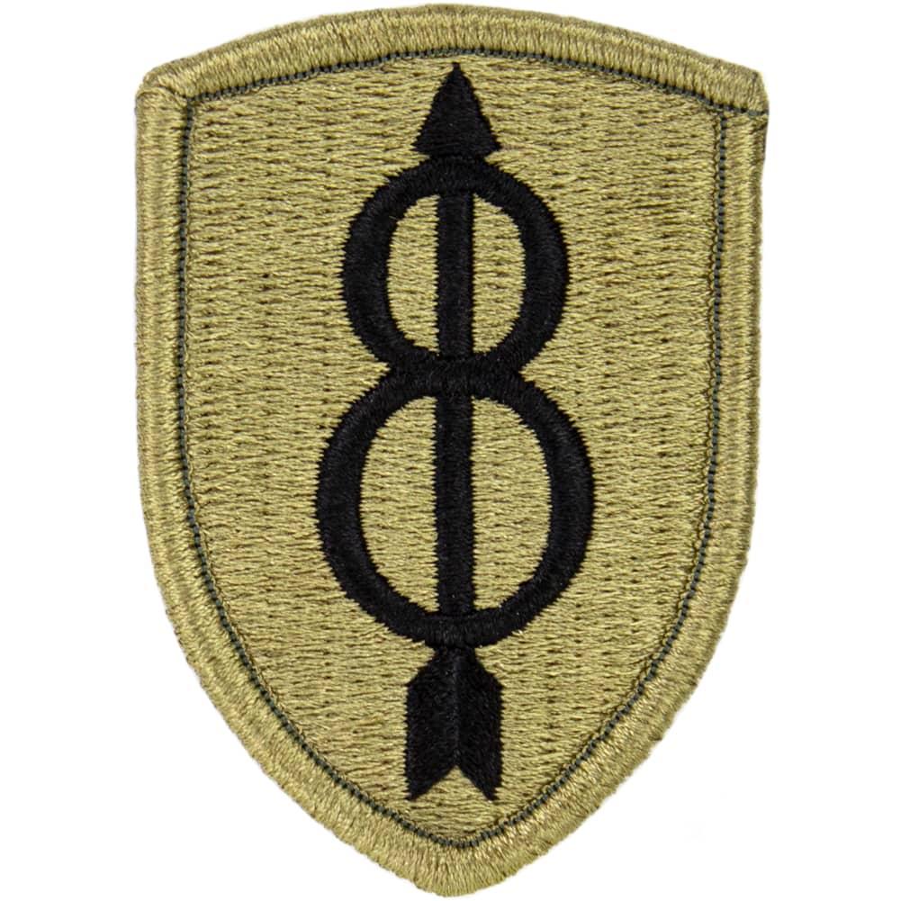 8th Infantry Division OCP/Scorpion Patch Patches and Service Stripes 