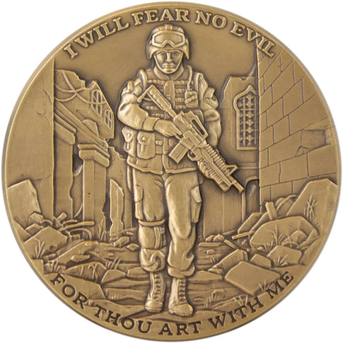 I Will Fear No Evil - Psalm 23 Challenge Coin