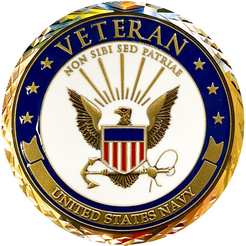 USN U.S. Navy Veteran Coin