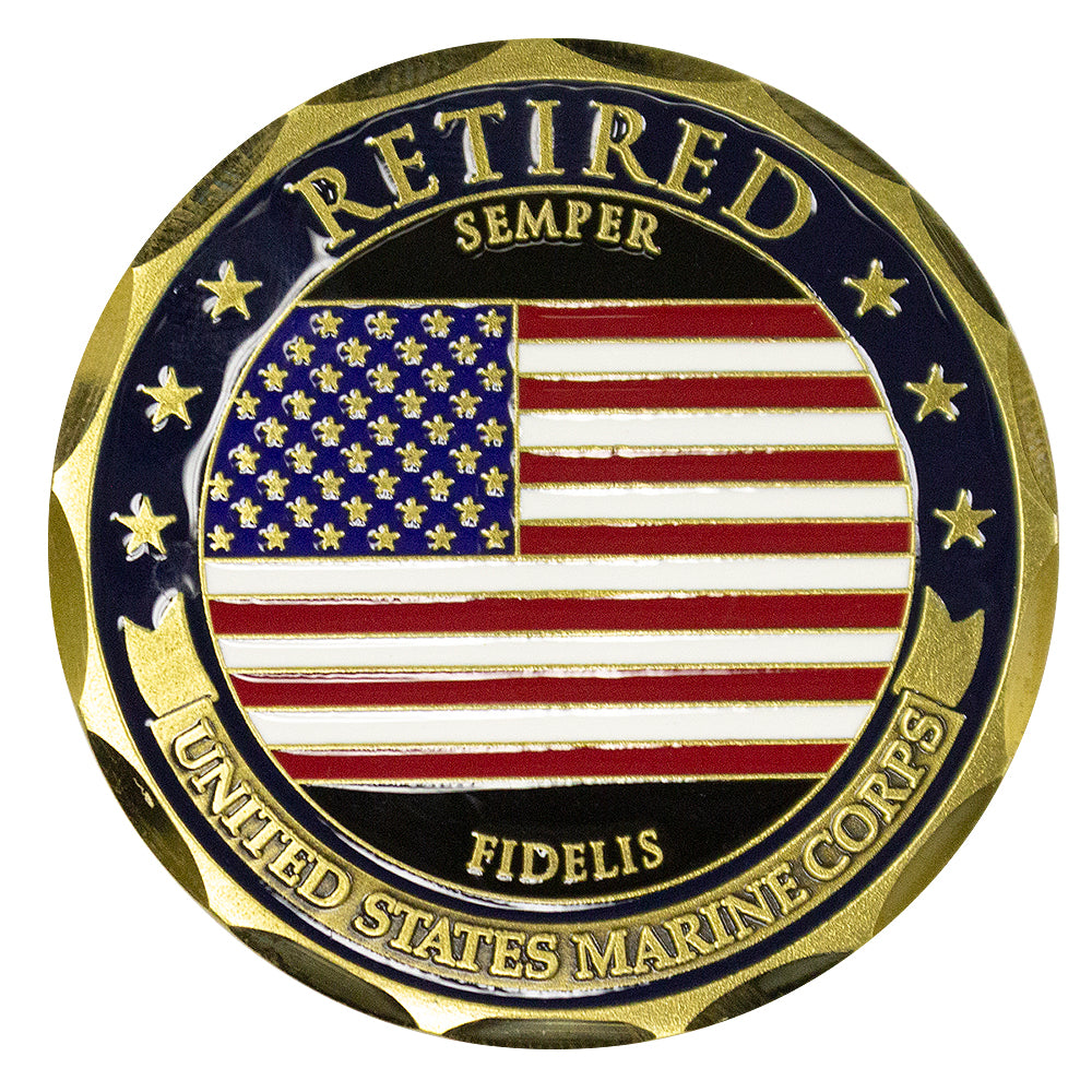 Marine Corps Retired Coin Challenge Coins 